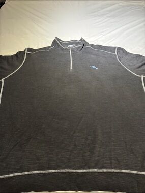 Tommy Bahama Black Pullover with White Logo